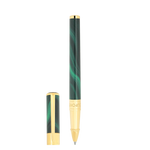 STD Initial Géode Vert Doré Stylo Roller-Stylo Roller-S.T. Dupont-Papeterie du Dôme