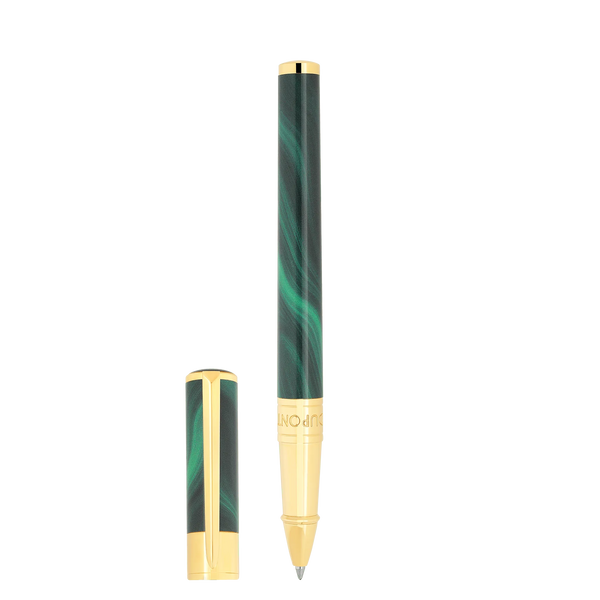STD Initial Géode Vert Doré Stylo Roller-Stylo Roller-S.T. Dupont-Papeterie du Dôme