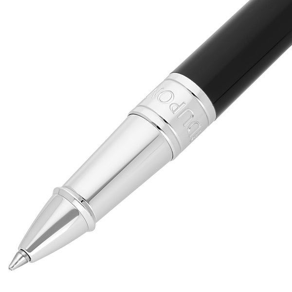 STD Initial Noir Chromé Stylo Roller-Stylo Roller-S.T. Dupont-Papeterie du Dôme
