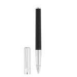 STD Initial Noir Chromé Stylo Roller-Stylo Roller-S.T. Dupont-Papeterie du Dôme