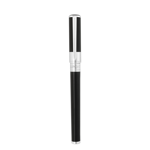 STD Initial Noir Chromé Stylo Roller-Stylo Roller-S.T. Dupont-Papeterie du Dôme