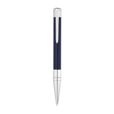 Stylo Bille S.T. Dupont Initial Bleu Chromé-Stylo Bille-S.T. Dupont-Papeterie du Dôme