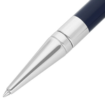 Stylo Bille S.T. Dupont Initial Bleu Chromé-Stylo Bille-S.T. Dupont-Papeterie du Dôme