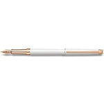 Stylo Plume Caran d'Ache Léman Slim Blanc Or Rose-Stylo Plume-Caran d'Ache-Papeterie du Dôme