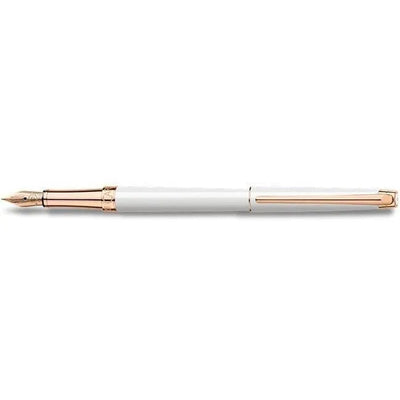 Stylo Plume Caran d'Ache Léman Slim Blanc Or Rose-Stylo Plume-Caran d'Ache-Papeterie du Dôme