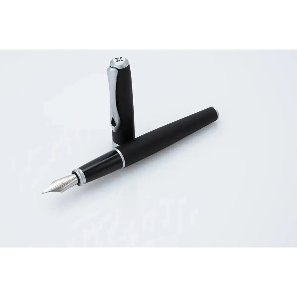 Stylo Plume Diplomat Excellence A2 Lapis Noir Chromé-Stylo Plume-Diplomat-Papeterie du Dôme