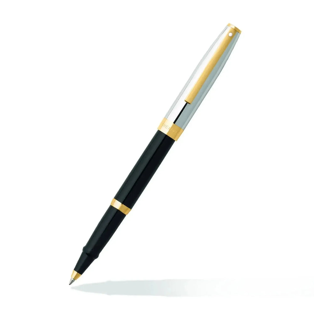Stylo Roller Sheaffer Sagaris 9475 Noir Chrome et Doré-Stylo Roller-Sheaffer-Papeterie du Dôme
