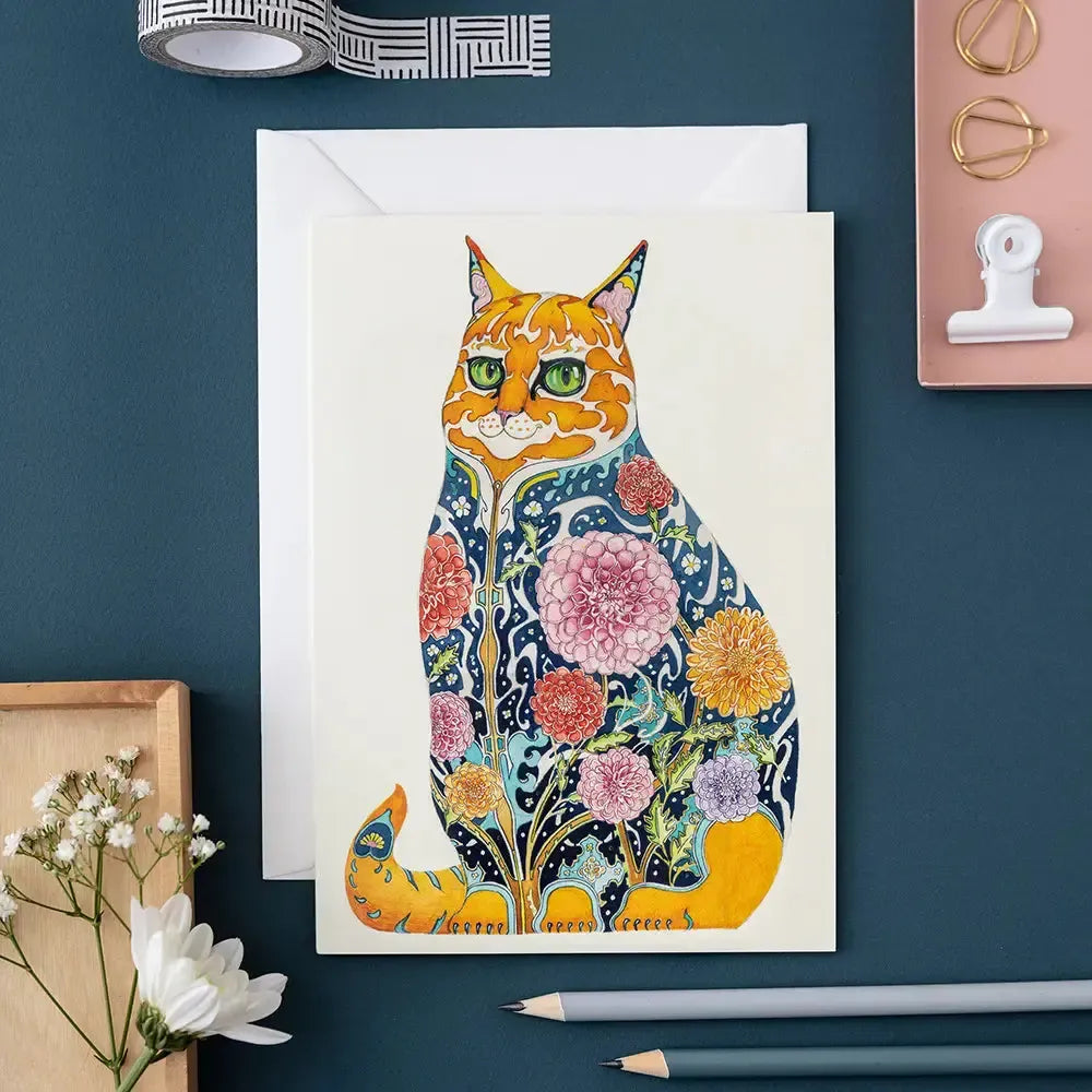 TDM Carte Double-Carterie-The DM Collection-Ginger Tom-Papeterie du Dôme