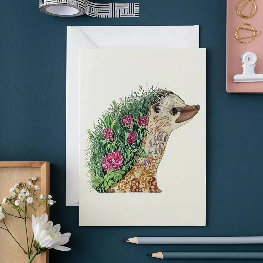 TDM Carte Double-Carterie-The DM Collection-Hedgehog-Papeterie du Dôme