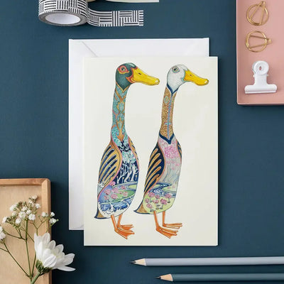 TDM Carte Double-Carterie-The DM Collection-Runner Ducks-Papeterie du Dôme