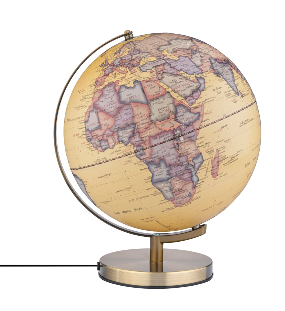 TRK Globe Terrestre Touch-Globe Terrestre-Troika-Jaune-Papeterie du Dôme