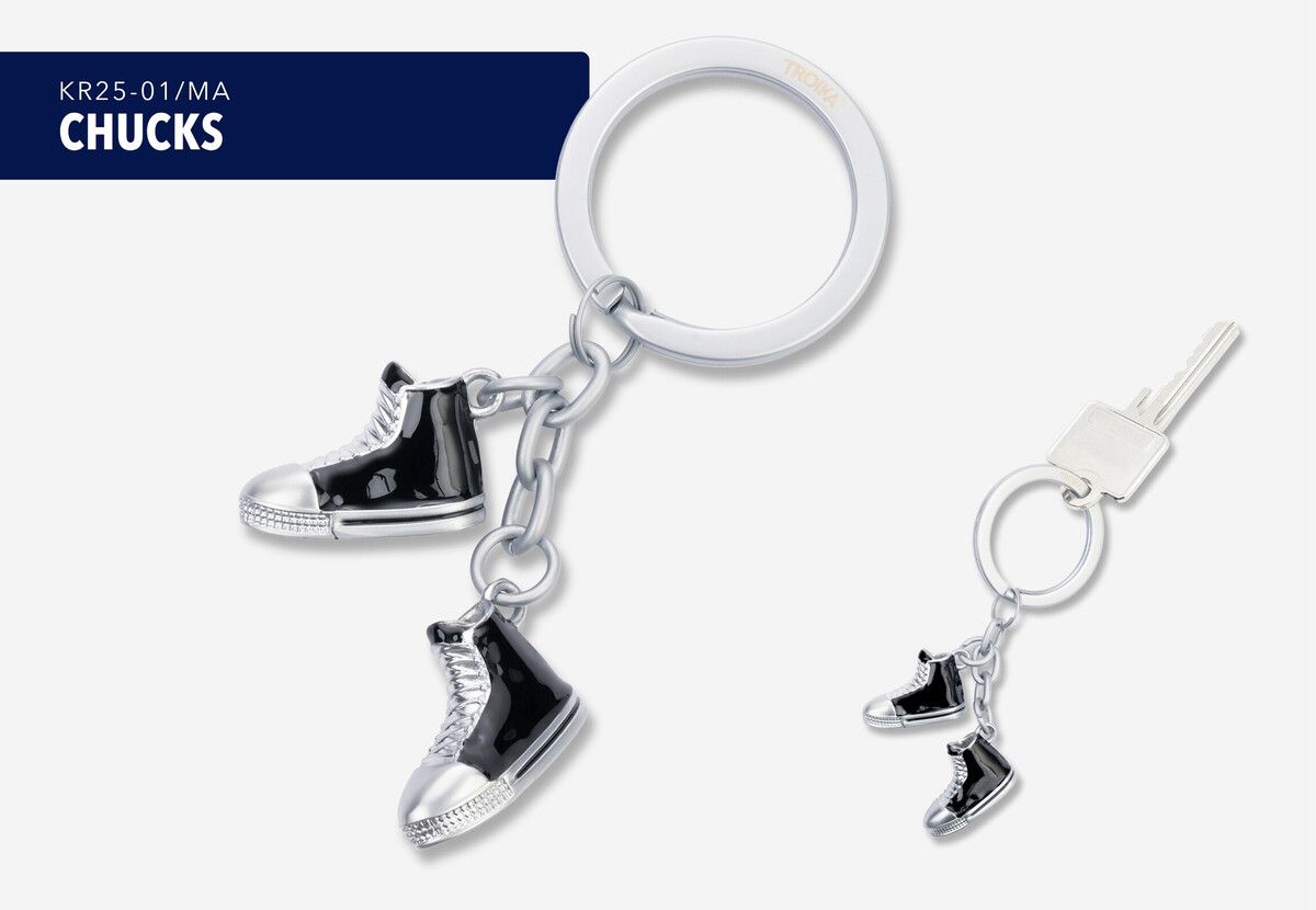 TRK Porte Clés "Chucks"-Porte Clés-Troika-Papeterie du Dôme