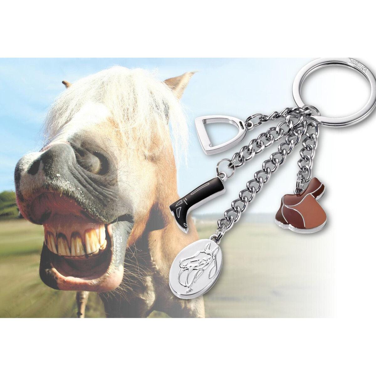 TRK Porte Clés "Equitation"-Porte Clés-Troika-Papeterie du Dôme