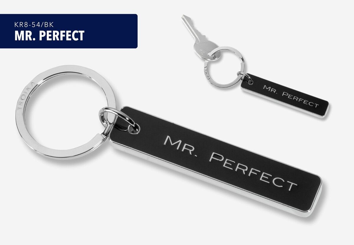 TRK Porte Clés "Mr. Perfect"-Porte Clés-Troika-Papeterie du Dôme