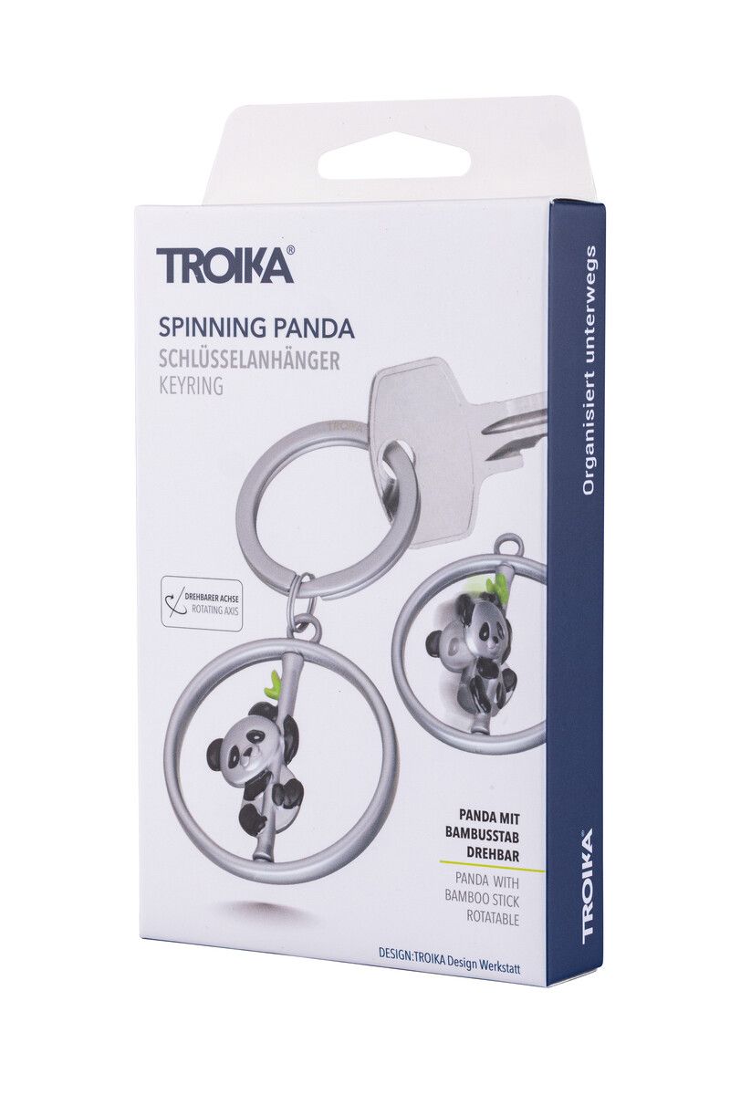 TRK Porte Clés "Spinnig Panda"-Porte Clés-Troika-Papeterie du Dôme