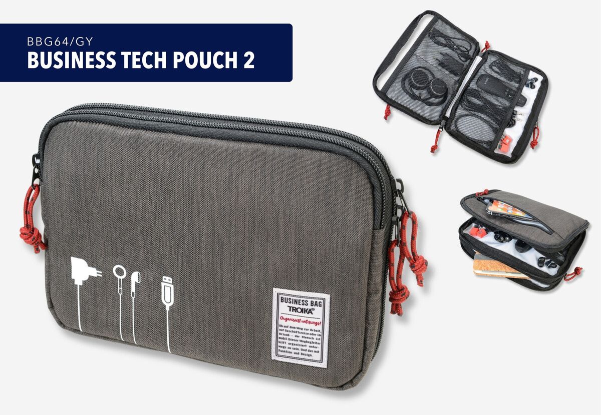 TRK Tech Pouch 2-Pochette-Troika-Papeterie du Dôme