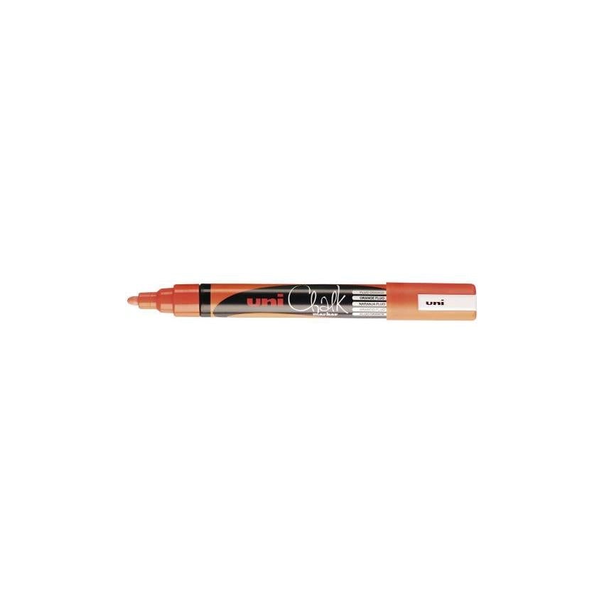 UNI Marqueur Craie Chalk Marker Moyen-Marqueur-Uni-ball-Orange Fluo-Papeterie du Dôme