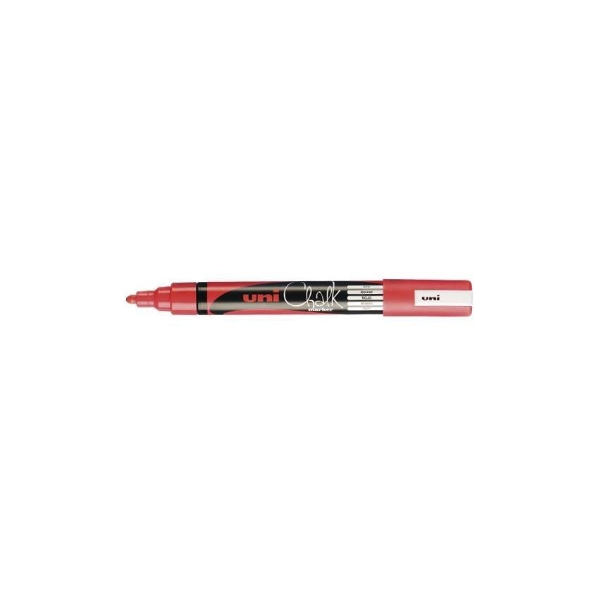 UNI Marqueur Craie Chalk Marker Moyen-Marqueur-Uni-ball-Rouge-Papeterie du Dôme