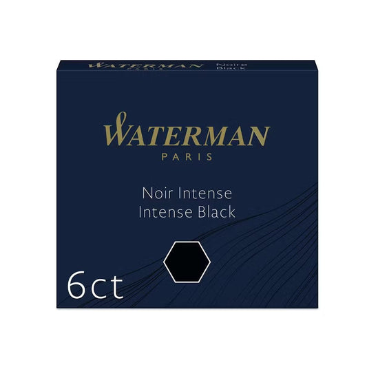 WMN Cartouches Encre Courtes-Encre-Waterman-Noir Intense-Papeterie du Dôme