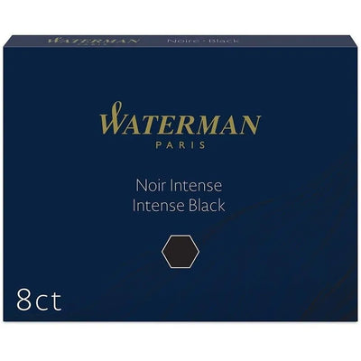 WMN Cartouches Encre Longues-Encre-Waterman-Noir Intense-Papeterie du Dôme