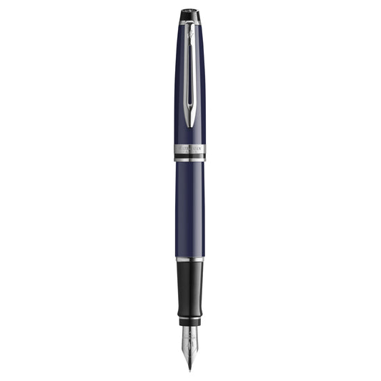 WMN Expert Bleu Chromé Stylo Plume-Stylo Plume-Waterman-Papeterie du Dôme