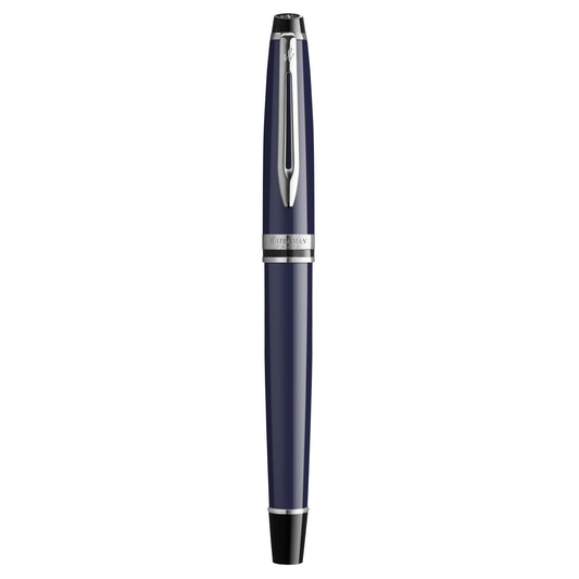 WMN Expert Bleu Chromé Stylo Roller-Stylo Roller-Waterman-Papeterie du Dôme