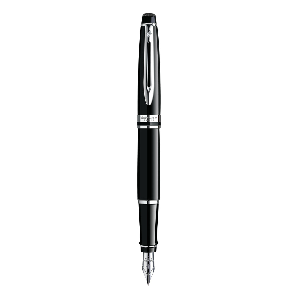WMN Expert Noir Chromé Stylo Plume-Stylo Plume-Waterman-Papeterie du Dôme
