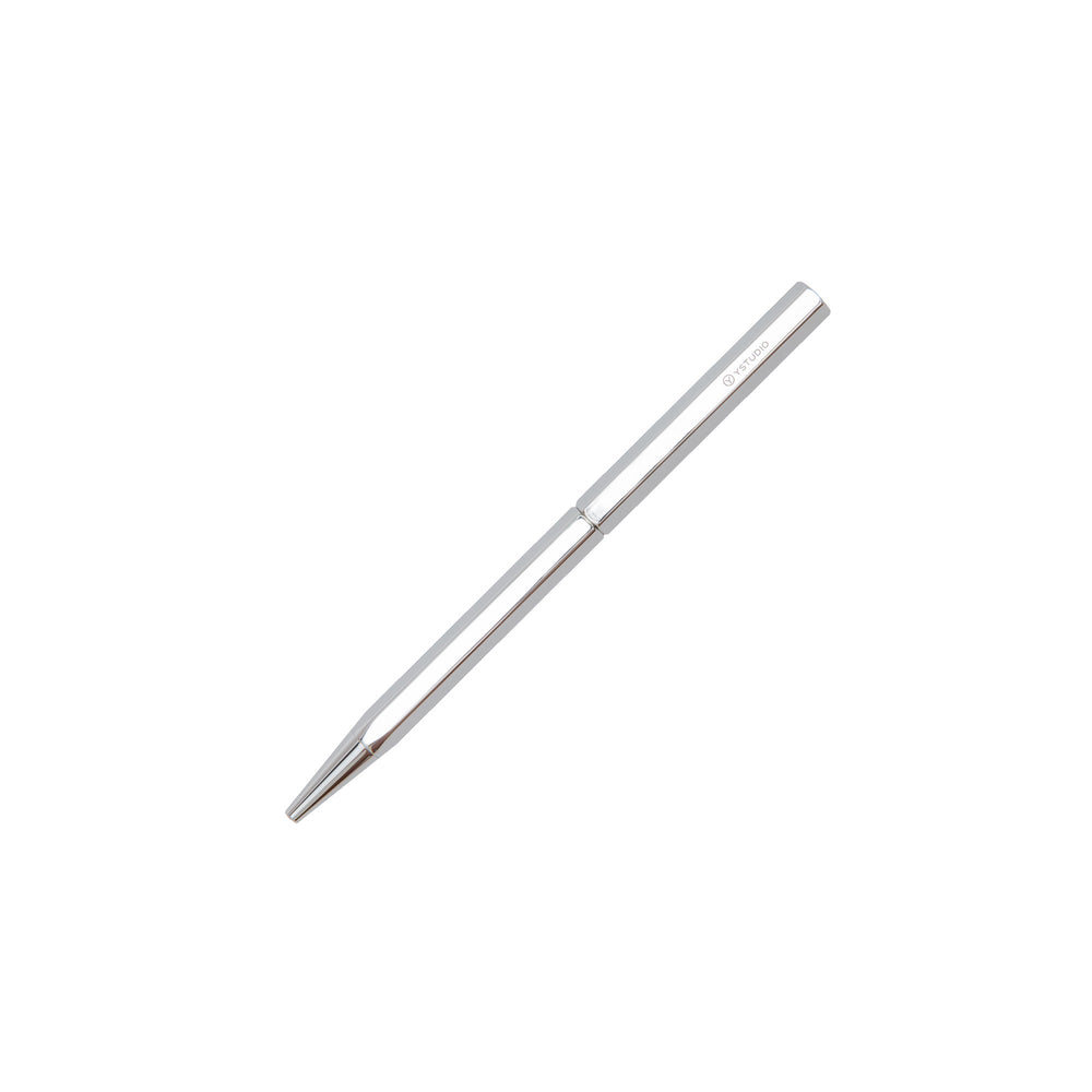YST Classic Revolve Slim Stylo Bille-Stylo Bille-YSTUDIO-Argent brillant-Papeterie du Dôme
