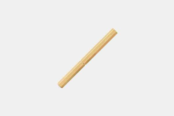 YST Classic Revolve Stylo Plume-Stylo Plume-YSTUDIO-Laiton-F Fin-Papeterie du Dôme
