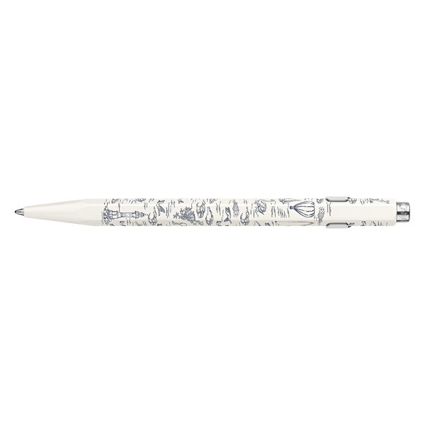 CA 849 Toile de Jouy Stylo Bille Blanc-Stylo Bille-Caran d'Ache-Papeterie du Dôme