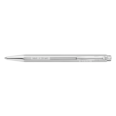 CA Ecridor Paul Smith Ed.5 Gris Argenté Stylo Bille avec Étui Cuir-Stylo Bille-Caran d'Ache-Papeterie du Dôme