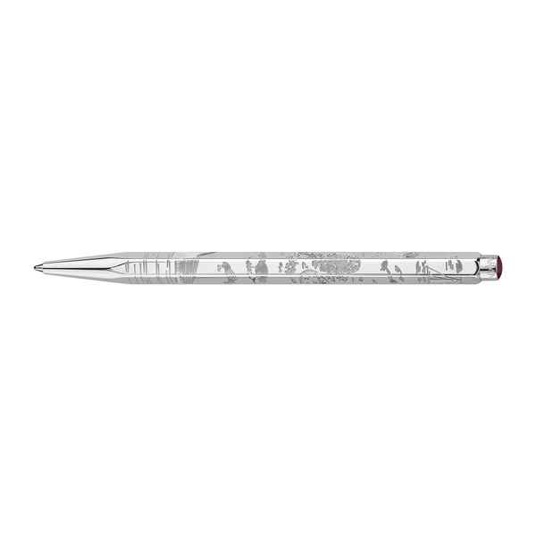 CA Ecridor Toile de Jouy Coffret Stylo Bille-Stylo Bille-Caran d'Ache-Papeterie du Dôme