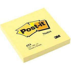 3M Post-It Bloc 100 Notes Adhésives Jaune 76x76-Bloc Notes-3M-Papeterie du Dôme