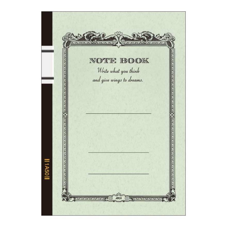 Apica Carnet Note Book A4 Ligné-Carnet-Apica-Vert-Papeterie du Dôme