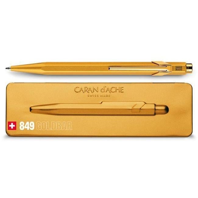 CA 849 Goldbar Stylo Bille avec Étui-Stylo Bille-Caran d'Ache-Papeterie du Dôme