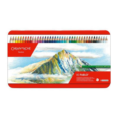 CA Boîte de 80 Crayons Pablo-Boîte à Crayons-Caran d'Ache-Papeterie du Dôme
