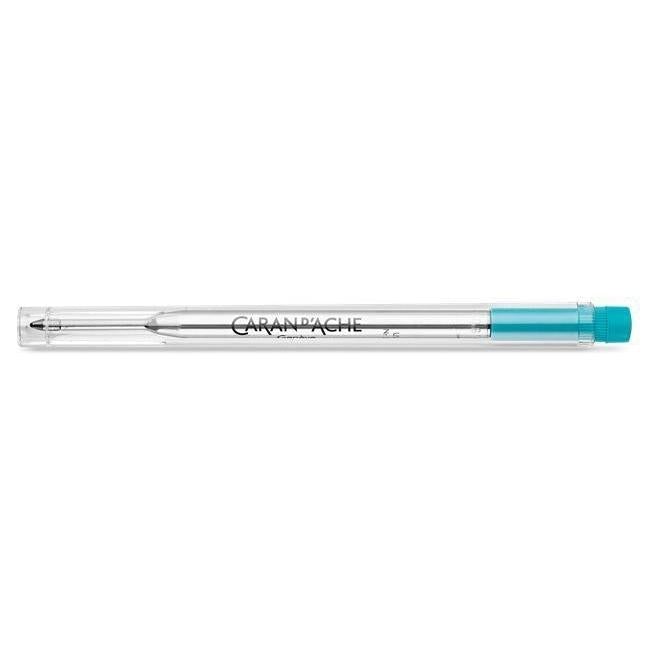 CA Recharge Stylo Bille Goliath-Recharge Stylos-Caran d'Ache-Turquoise-M Médium-Papeterie du Dôme