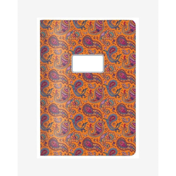 CED Cahier A4 Souple-Cahier-Cedon-Paisley Orange-Papeterie du Dôme