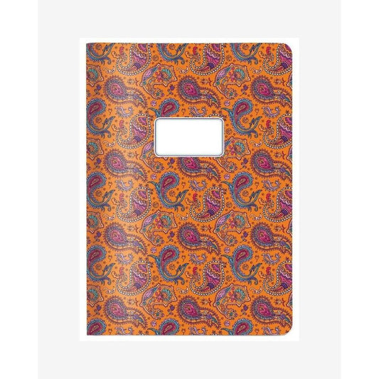 CED Cahier A4 Souple-Cahier-Cedon-Paisley Orange-Papeterie du Dôme