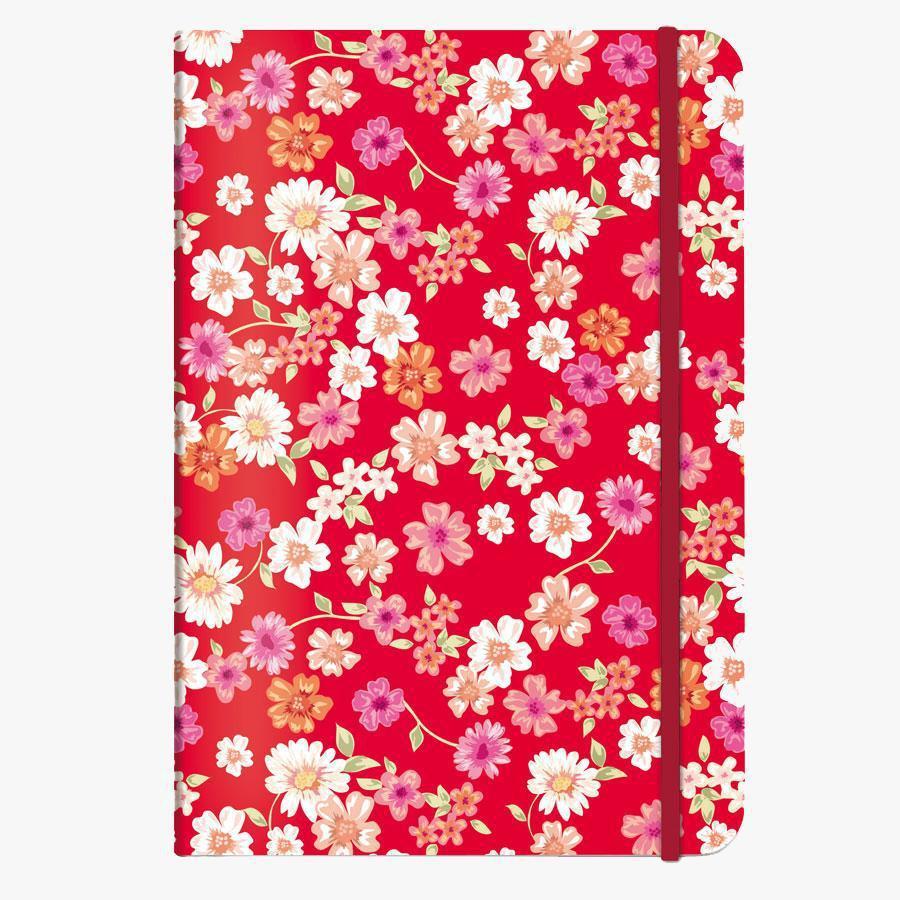 CED Carnet A5 Souple Dots 192p-Carnet-Cedon-Blossom red-Papeterie du Dôme