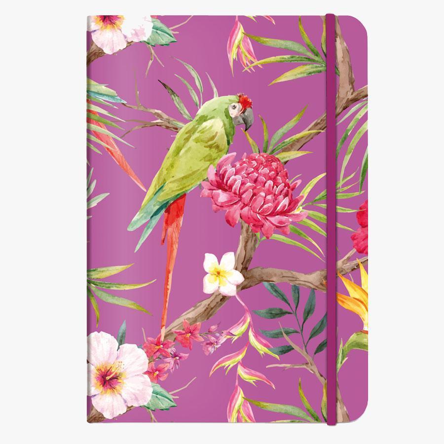 CED Carnet A5 Souple Dots 192p-Carnet-Cedon-Tropical fuchsia-Papeterie du Dôme