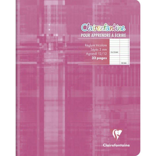 CLT Cahier Piqué 32 Pages Clairenfantine 3mm-Cahiers Scolaires-Clairefontaine-Papeterie du Dôme