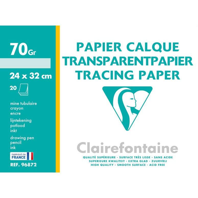CLT Calque Supérieur 24x32 20F-Papier-Clairefontaine-Papeterie du Dôme