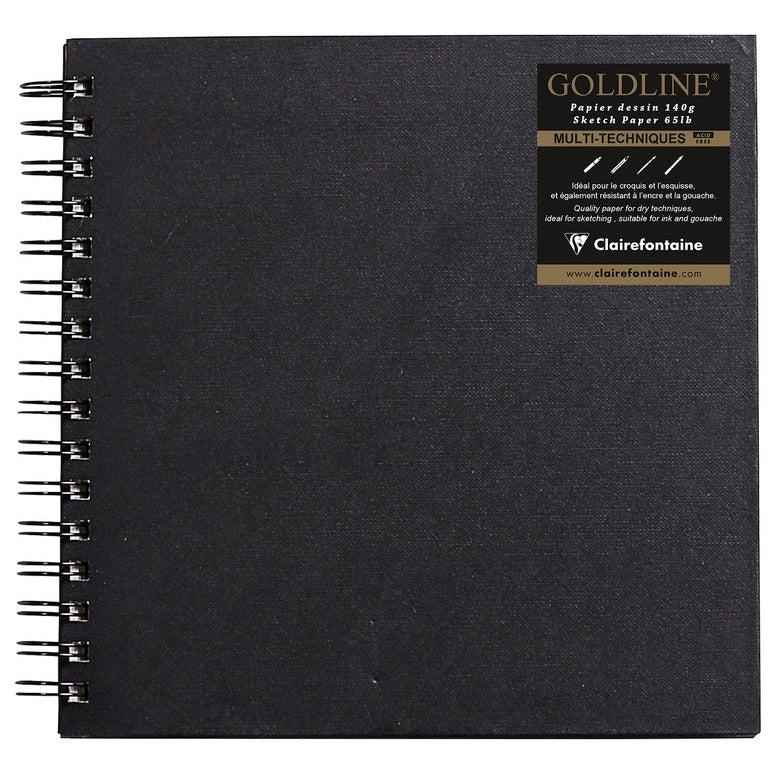 CLT Carnet De Voyage Goldline Spirale 20x20-Carnet-Clairefontaine-Papeterie du Dôme