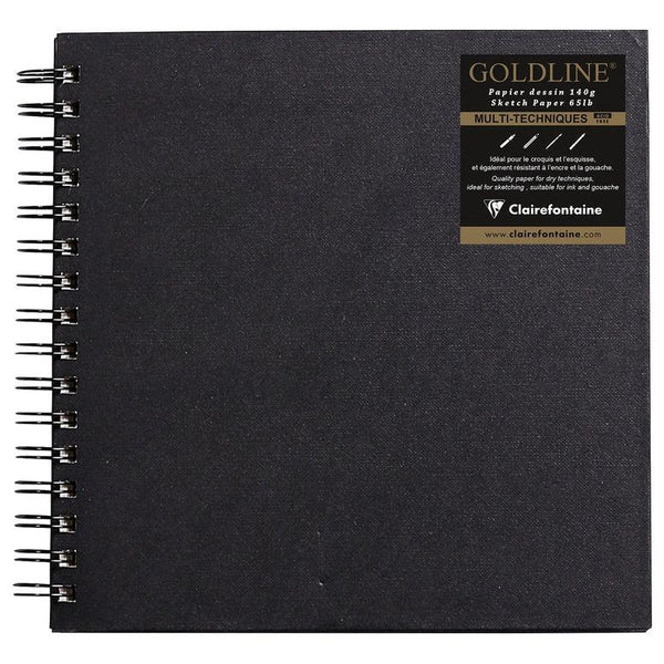 CLT Carnet De Voyage Goldline Spirale 20x20-Carnet-Clairefontaine-Papeterie du Dôme