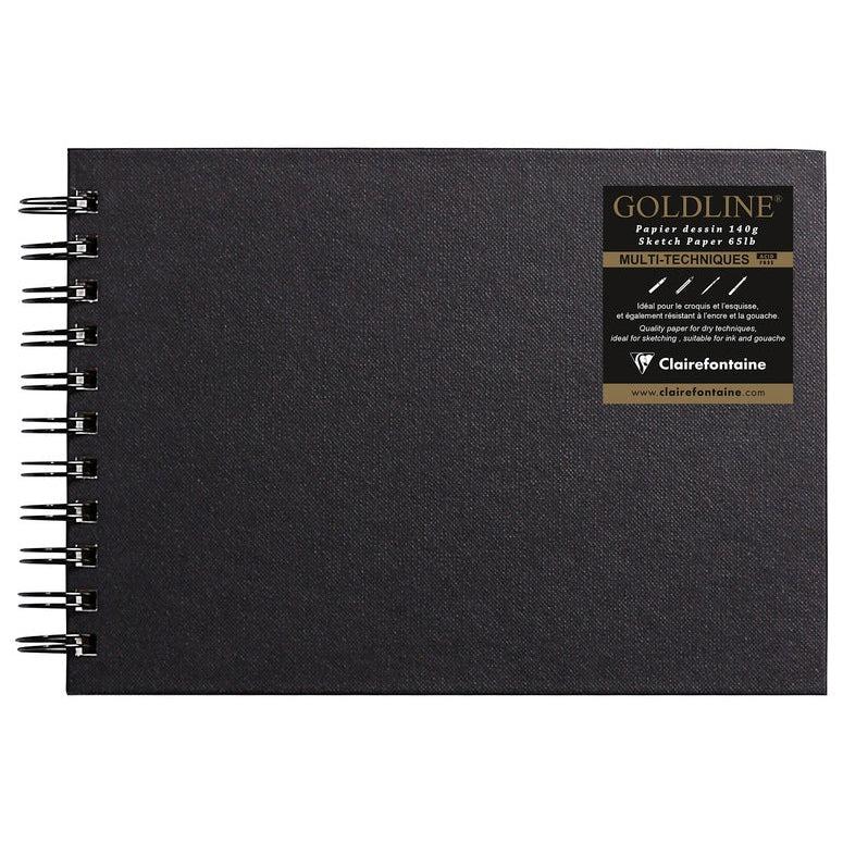 CLT Carnet De Voyage Goldline Spirale A5-Carnet-Clairefontaine-Papeterie du Dôme