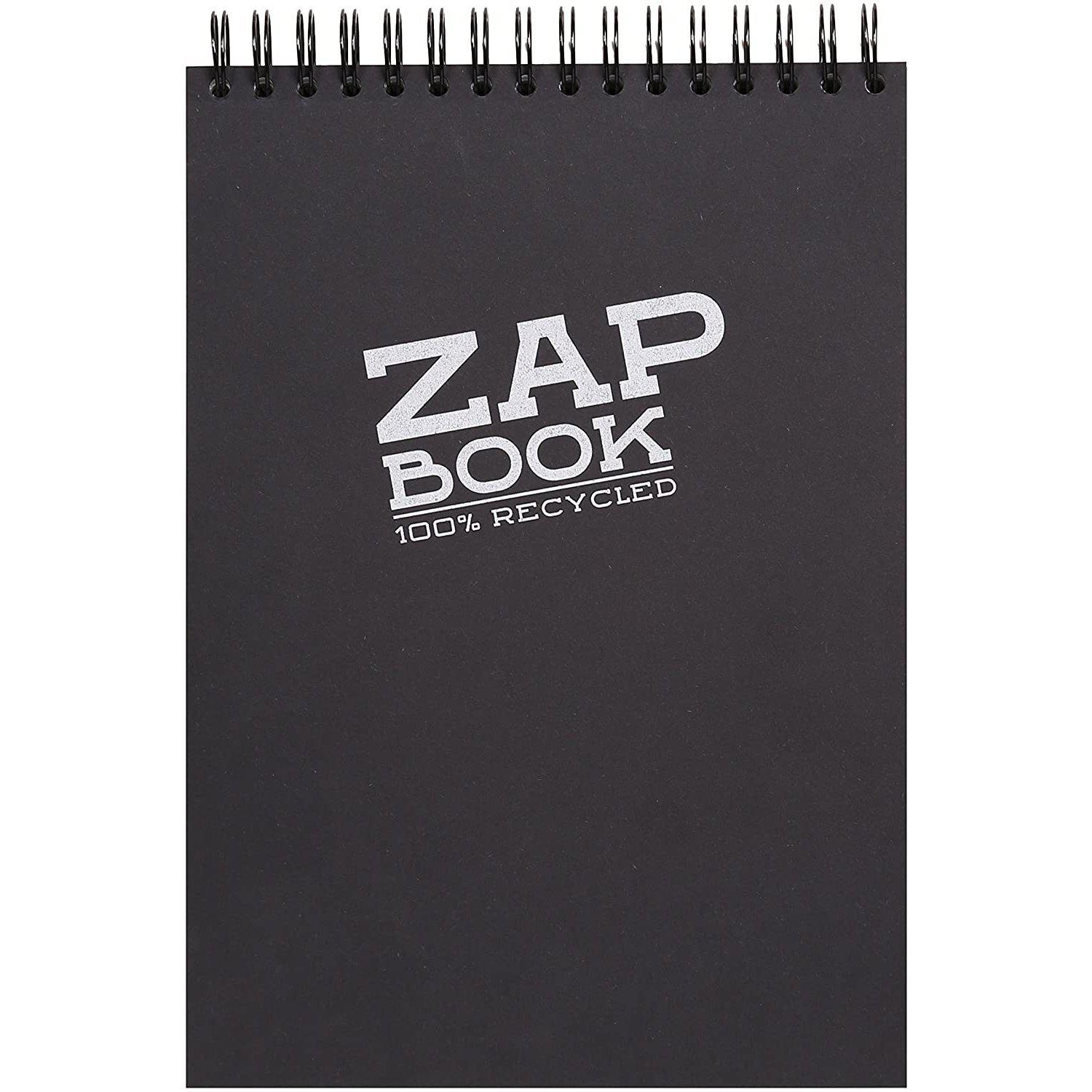 CLT Carnet Zap Book A4 Spirales Noir-Carnet-Clairefontaine-Papeterie du Dôme