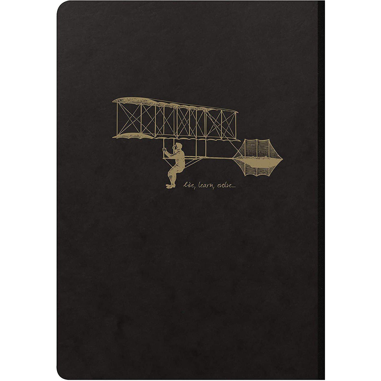 CLT Flying Spirit Broché 14,8x21 192p Noir-Cahier-Clairefontaine-Papeterie du Dôme