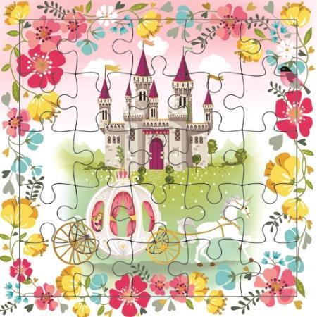 CRT Carte Puzzle-Carterie-Carte d'art-Le Château de la Princesse-Papeterie du Dôme