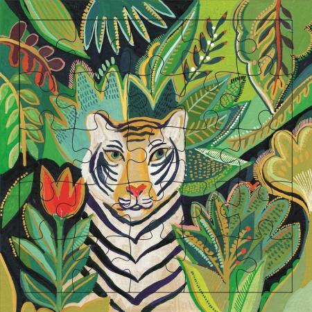 CRT Carte Puzzle-Carterie-Carte d'art-Tigre Jungle-Papeterie du Dôme